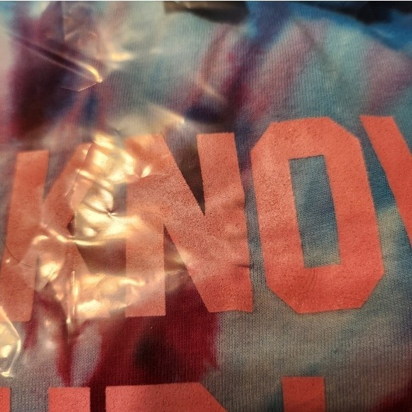 Plus Size Ice Tie Dye Gildan Blue and Dragonfruit Pink Graphic T-Shirt Size 3XL - Picture 4 of 4